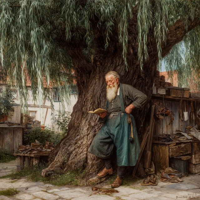19th Century Danish Town Street Scene