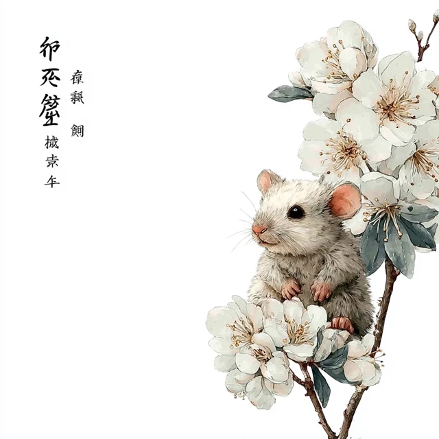 Cute 3D Mouse Holding a Membership Card