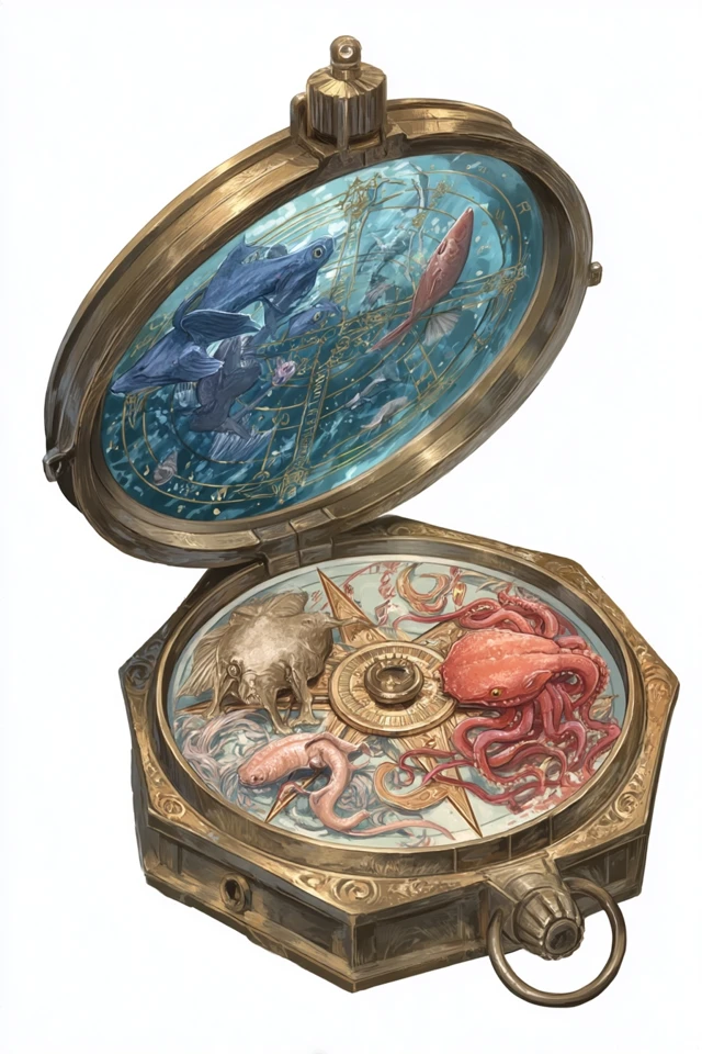 Magical Wayfinders Compass Dungeons and Dragons Art