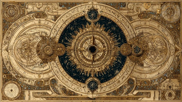 Mystical Esoteric Compass Geometric Diagrams