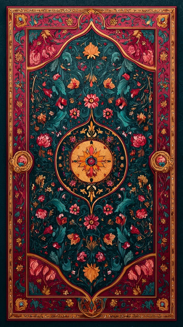 Colorful Persian Rug Pattern