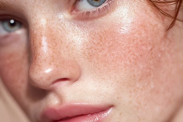 Macro Female Skin Freckles and Natural Beauty