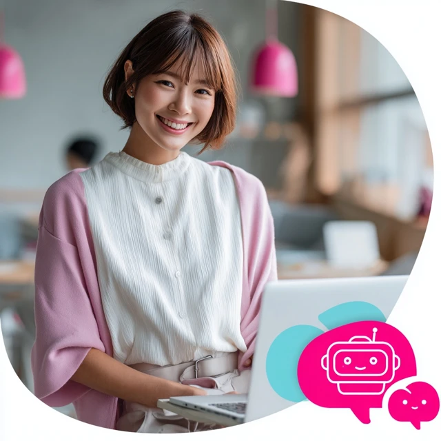 Japanese Office AI Chatbot Modern Workplace