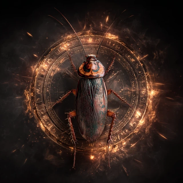 Dominating Cockroach Gemini Zodiac Art