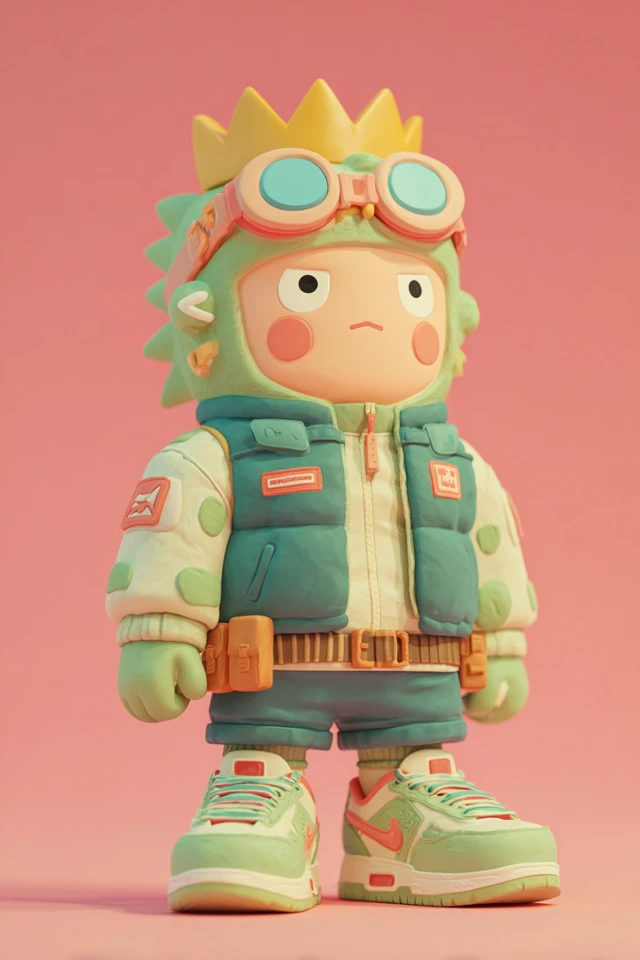 Designer Art Toy Lion Streetwear Chibi Style Collectible