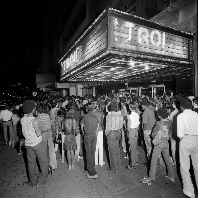 New York Disco Nightclub Scene 1970s Crowd at Thot
