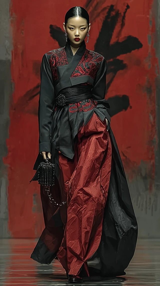K-Pop Idol in Hanbok on Runway: Fashion Forward