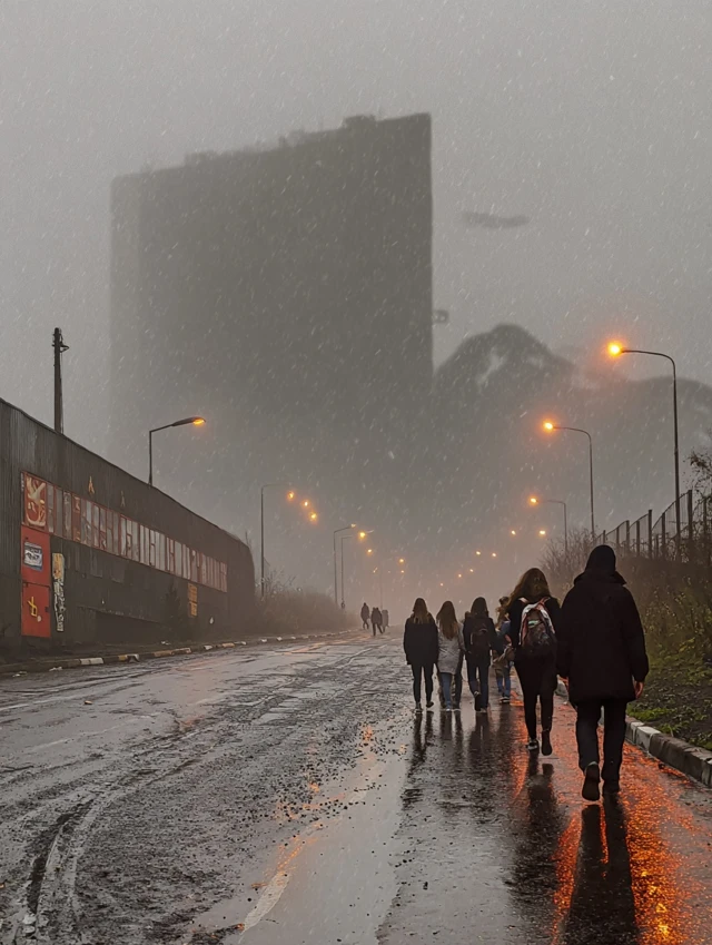 Soviet Horror City Fog Monster