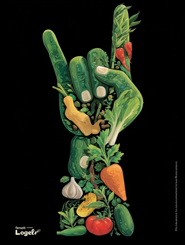 Low Carb Food Rock On TShirt Design