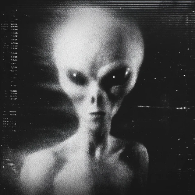 Alien Video Still 1950s Retro Monochrome