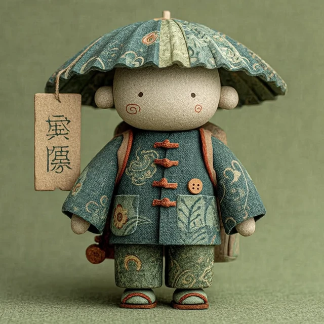 Chinese Oil Paper Umbrella Blind Box Toy Design