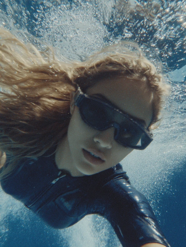 Underwater Action Jessica Alba Futuristic WetSuit Vogue