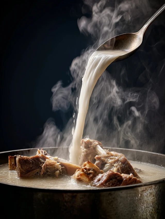Beef Bone Soup Food Photography