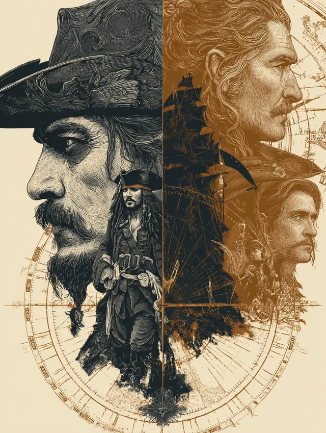 Pirates of the Caribbean Movie Poster - Jack Sparrow