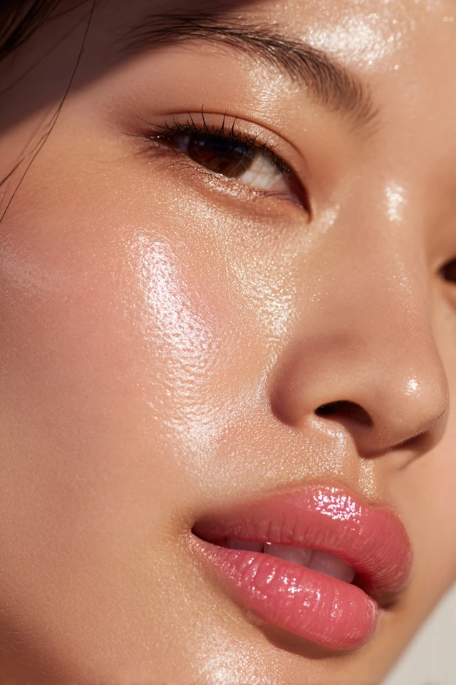 Asian Model Portrait Close Up Beauty Shot