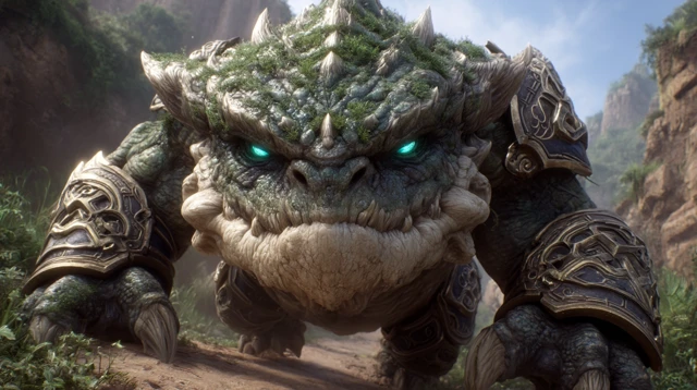 Earth Dragon Lord Emerges Epic Fantasy Artwork