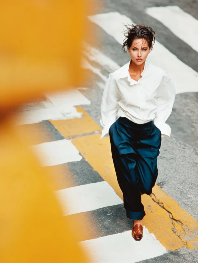 90s Fashion Iconic Woman in New York City Photography