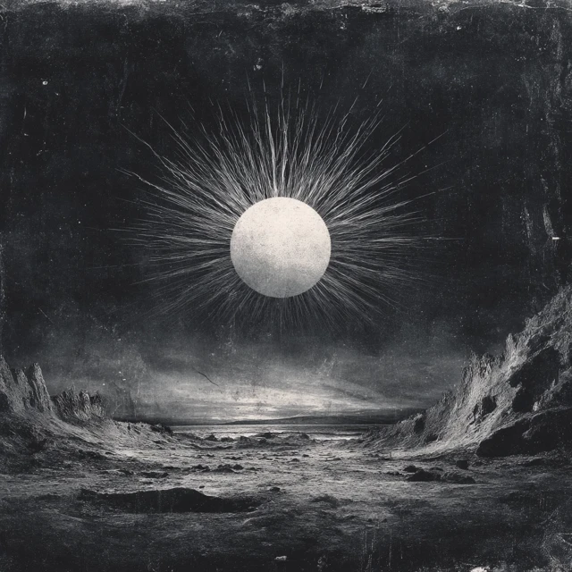 Black Metal Cover Artwork Analog Sun Pale Echoes