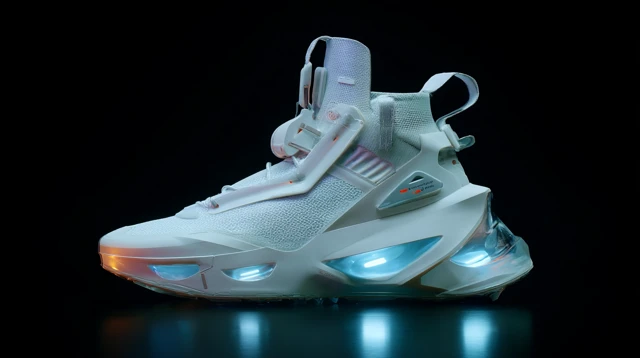 Futuristic Sneakers High End Fashion Product Photo