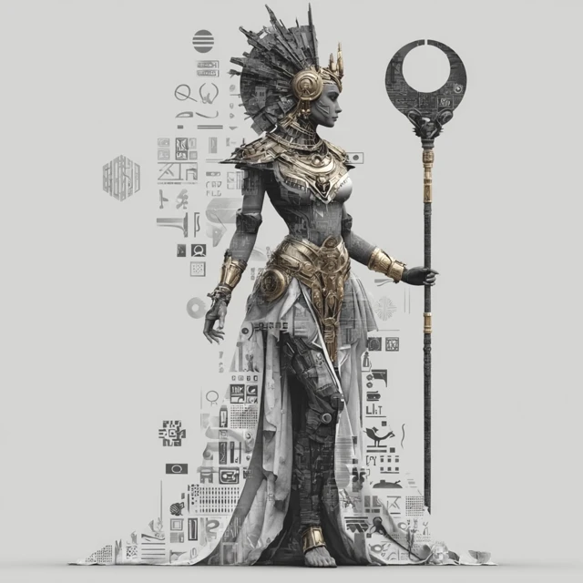 Maat Egyptian Goddess Modern Tech Iconography