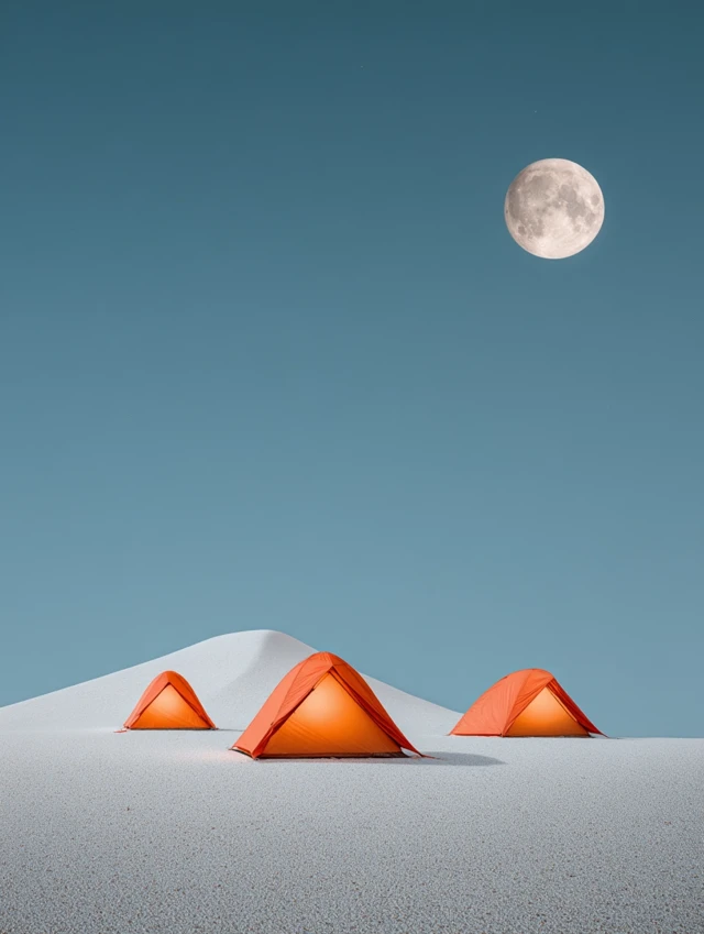 Desert Camping Under the Stars Night Photography
