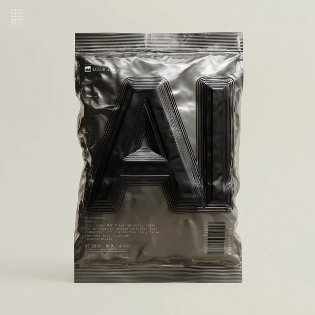 AI in a Bag Futuristic Collectible Design