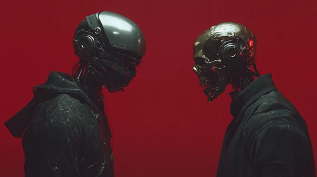 Cyberpunk Cyborg Battle Gear Horror Style