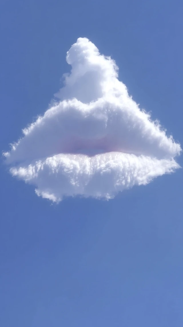 Kiss from the Clouds: Surreal Sky Lips