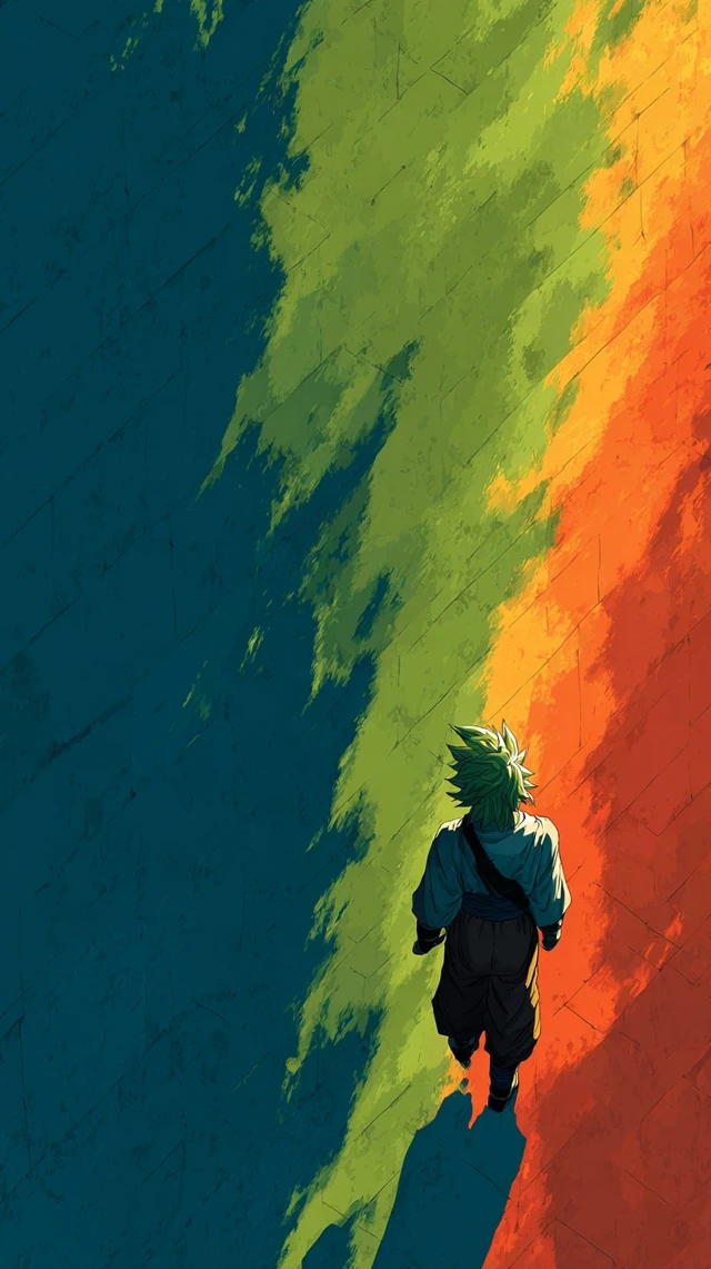Broly Dragon Ball Z Minimalist Art Wallpaper