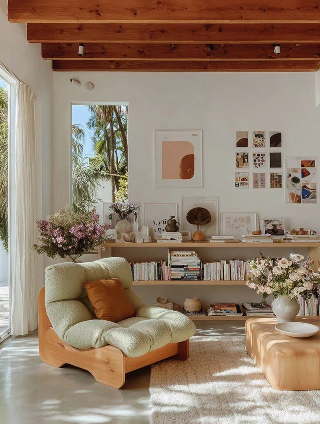 Modern Japandi Interior Design with Warm Tones