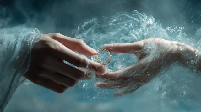 Couple with a Liquid Ring Korean Photography