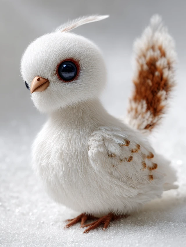 Fluffy Japanese Pheasant Bird Soft Plush Toy