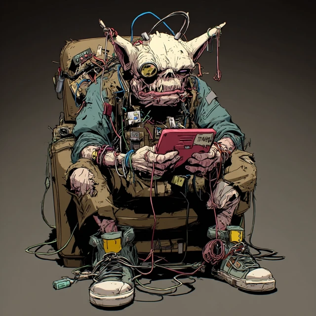 Eerie Offering A Dark Fantasy Illustration