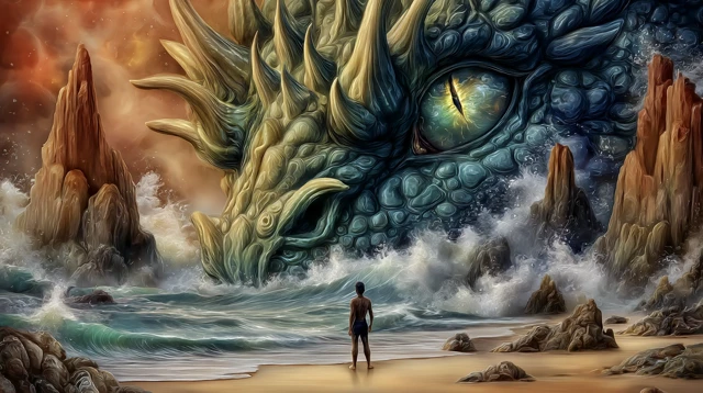 Perseus vs Hydra Mythical Coastline Battle