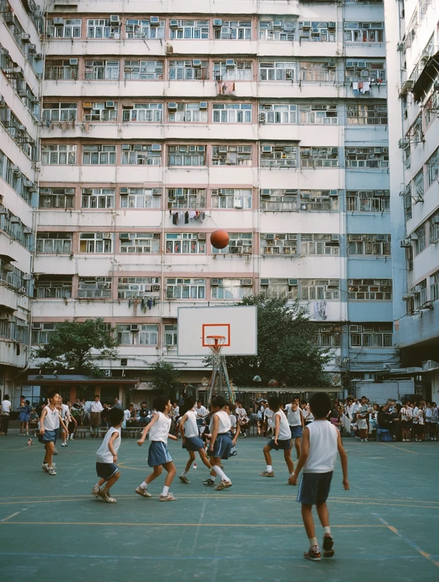Hong Kong 90s Primary School Basketball Game