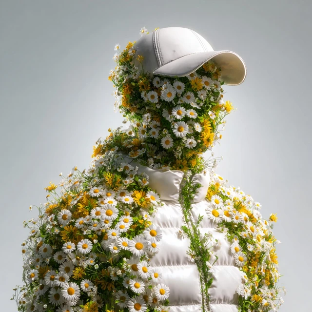 Floral Portrait Eco Art Environmental Awareness