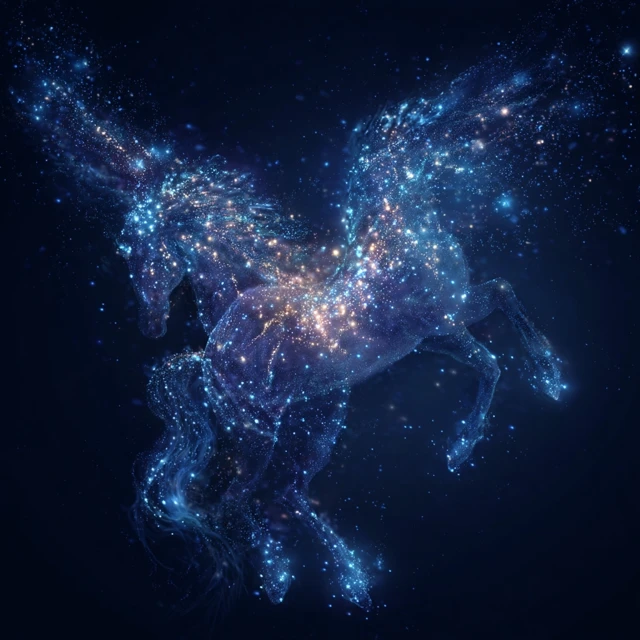 Pegasus Constellation in the Night Sky
