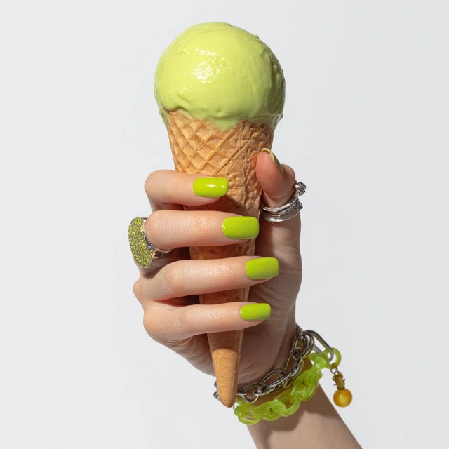 Hand with Ice Cream Jewelry Minimalist Pop Art