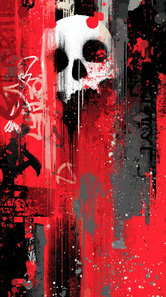 Graffiti Skull TShirt Design Urban Street Art