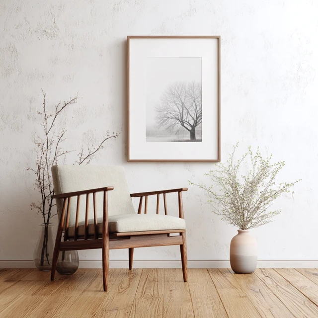 Scandinavian Frame Mockup for Art Modern Interior