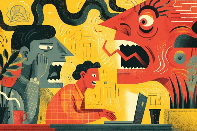 AI Effect on People Illustration