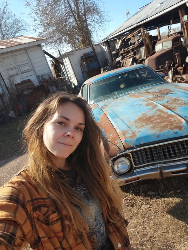 Mechanic with Vintage Car in Arkansas