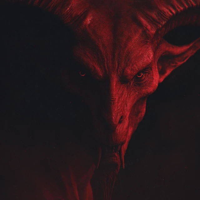 Devil in Hell Fiery Demon Creature