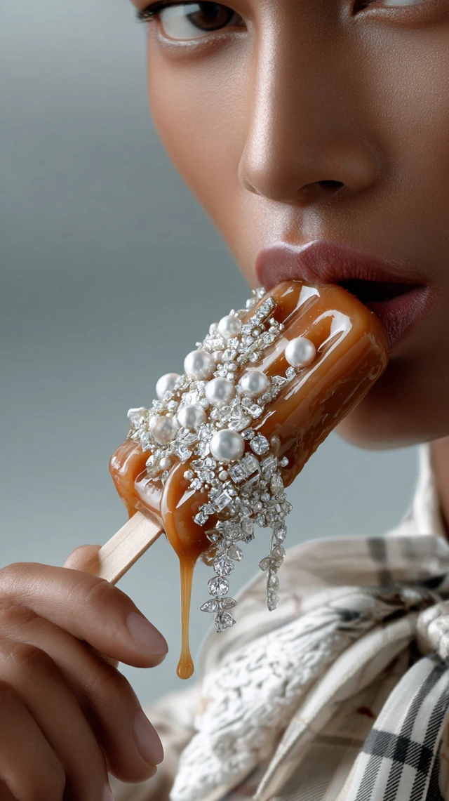 Burberry Ice Cream Popsicle with Gems and Pearls