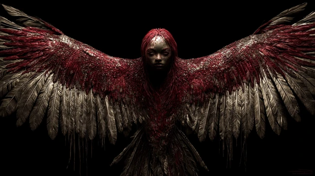 Phoenix Woman Mythical Creature Fantasy Art