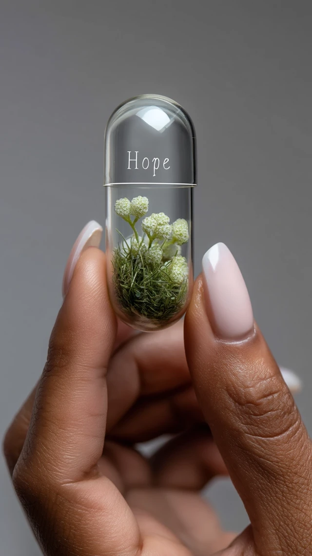 Hope in a Capsule: Tiny Garden and Delicate Manicure