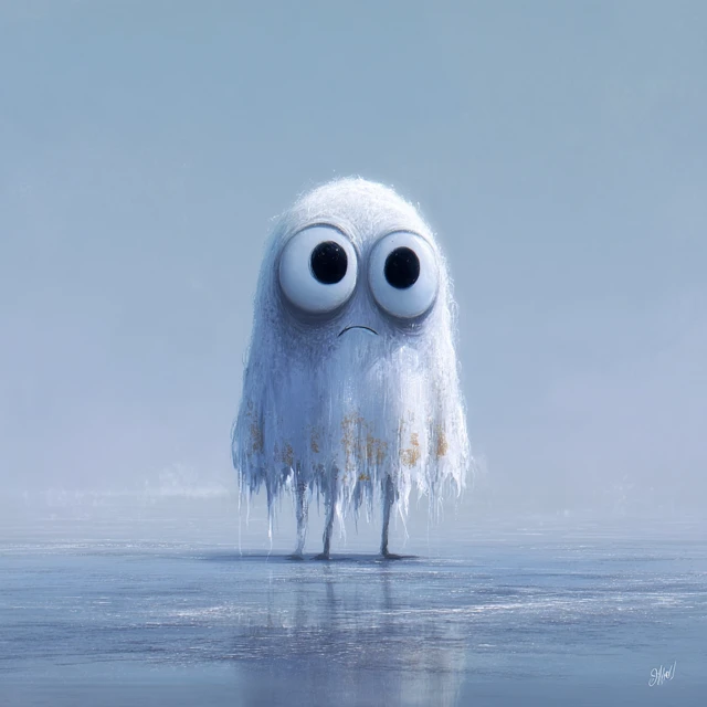 Frozen Googly Eyed Ghost Nightmares of the Ocean