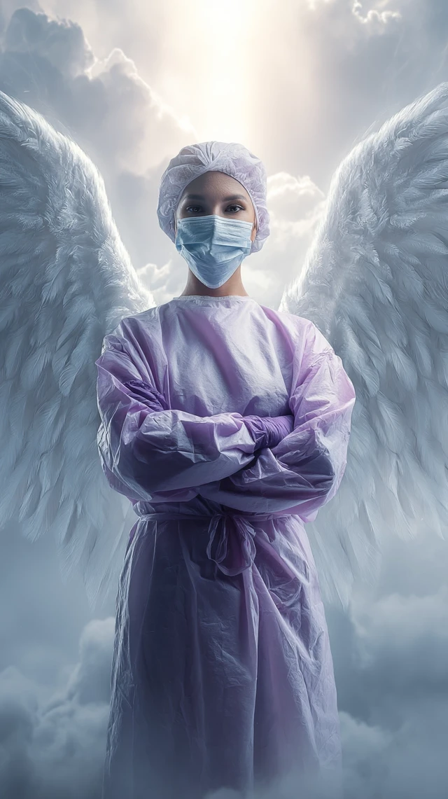 Heroic Nurse Angel Honoring Healthcare Workers