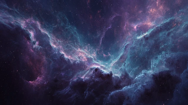 Beautiful Alien Galaxy in the Clouds