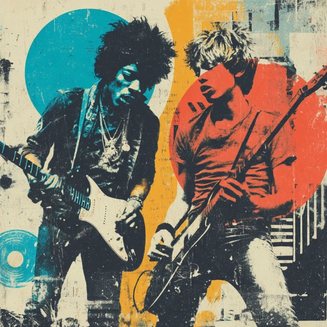 Jimi Hendrix Guitar Battle with a Modern Punk Rocker